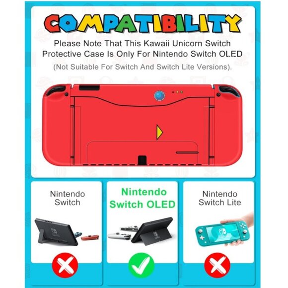Gurgitat 9in1 Anime Switch Oled Case for Nintendo Switch Oled - Picture 15 of 16